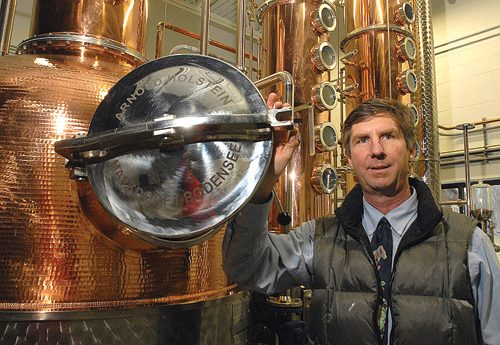 Kent Rabish, a former pharmaceutical sales rep, now runs Grand Traverse Distillery, which he founded in 2007. Photo by John L. Russell