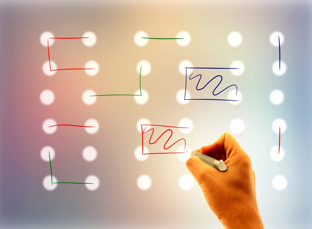 Joining the dots - Problem-solving concept