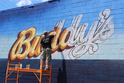 Beloved Pizza Business Partners with Detroit Artist for One-of-a-kind Mural