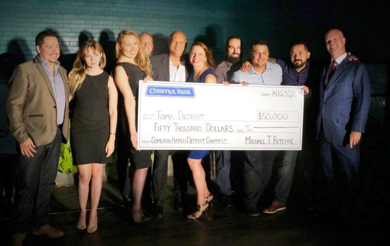 Toma Detroit wins $50,000 in the Comerica Hatch Detroit Contest presented by Bedrock
