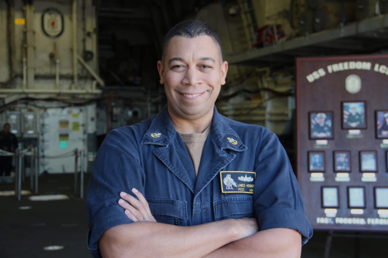 Southfield native defends the seas aboard Navy warship