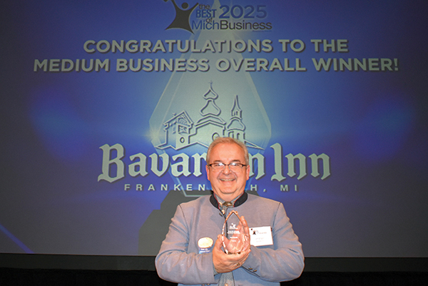 Jim Engel, chief operating officer at Bavarian Inn Lodge, called winning a Best of MichBusiness award "humbling."