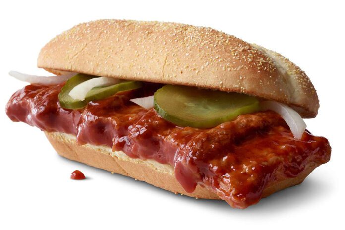 McRib sandwich